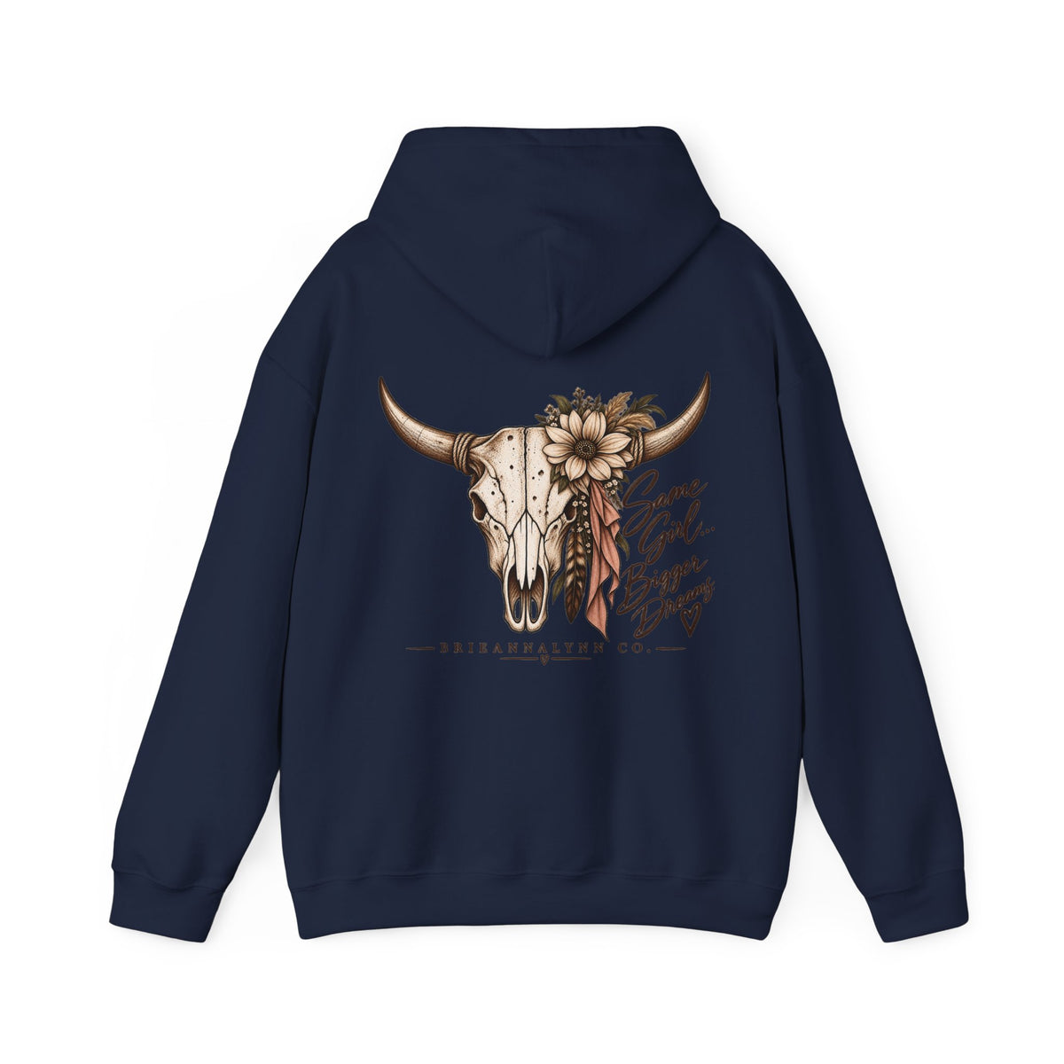 Same Girl Bigger Dreams Western Hoodie | Cow Print Cowgirl Sweatshirt