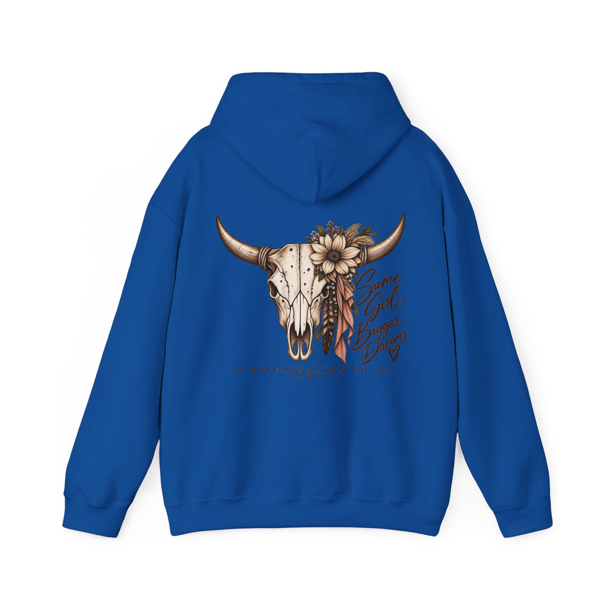 Same Girl Bigger Dreams Western Hoodie | Cow Print Cowgirl Sweatshirt