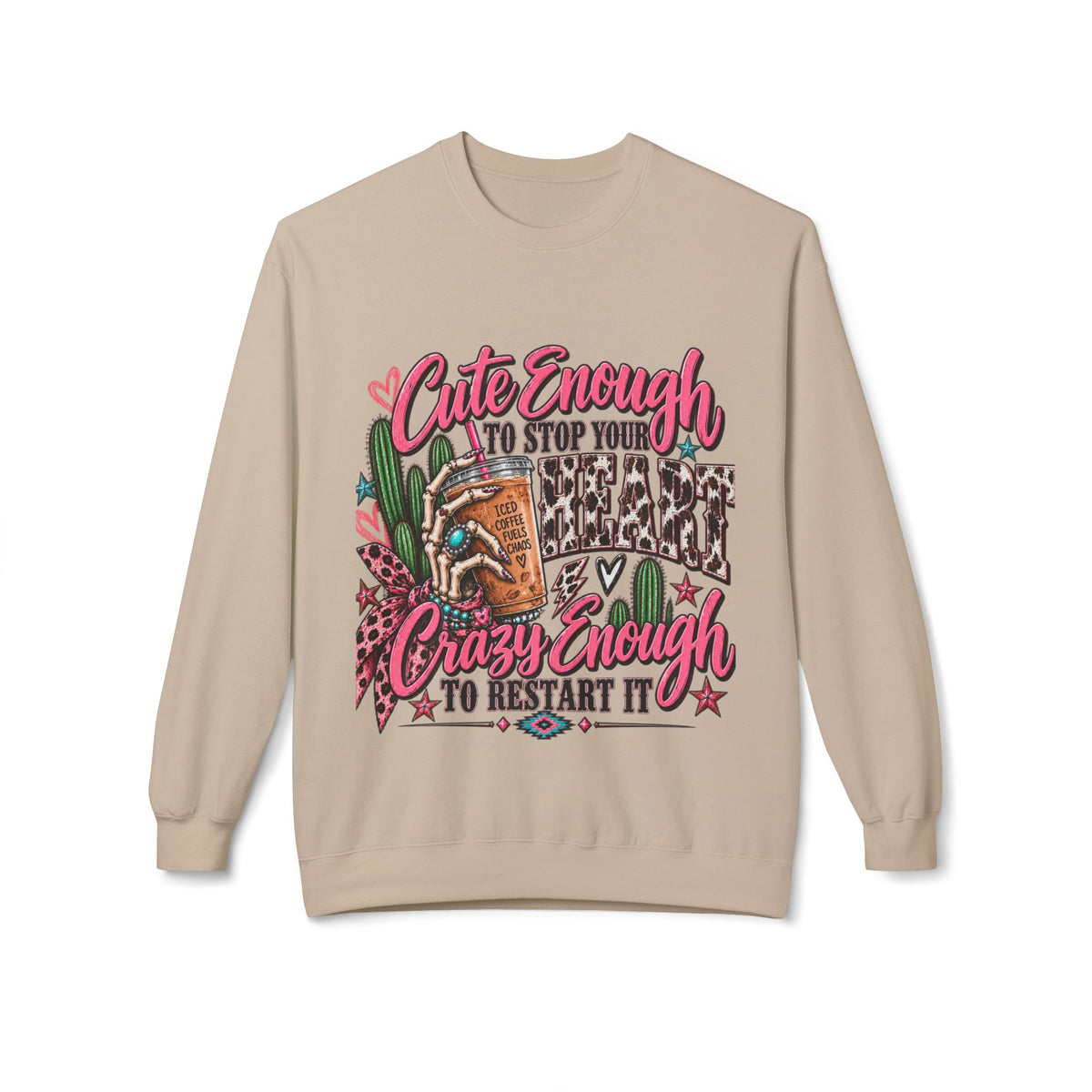🤠 Cute Enough to Stop Your Heart — Crewneck