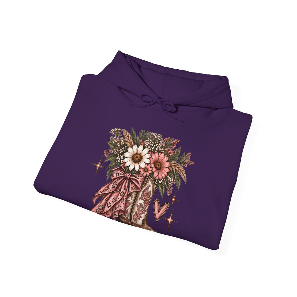 Wildflower Cowgirl Western Sweatshirt | Floral Cowboy Boot Crew