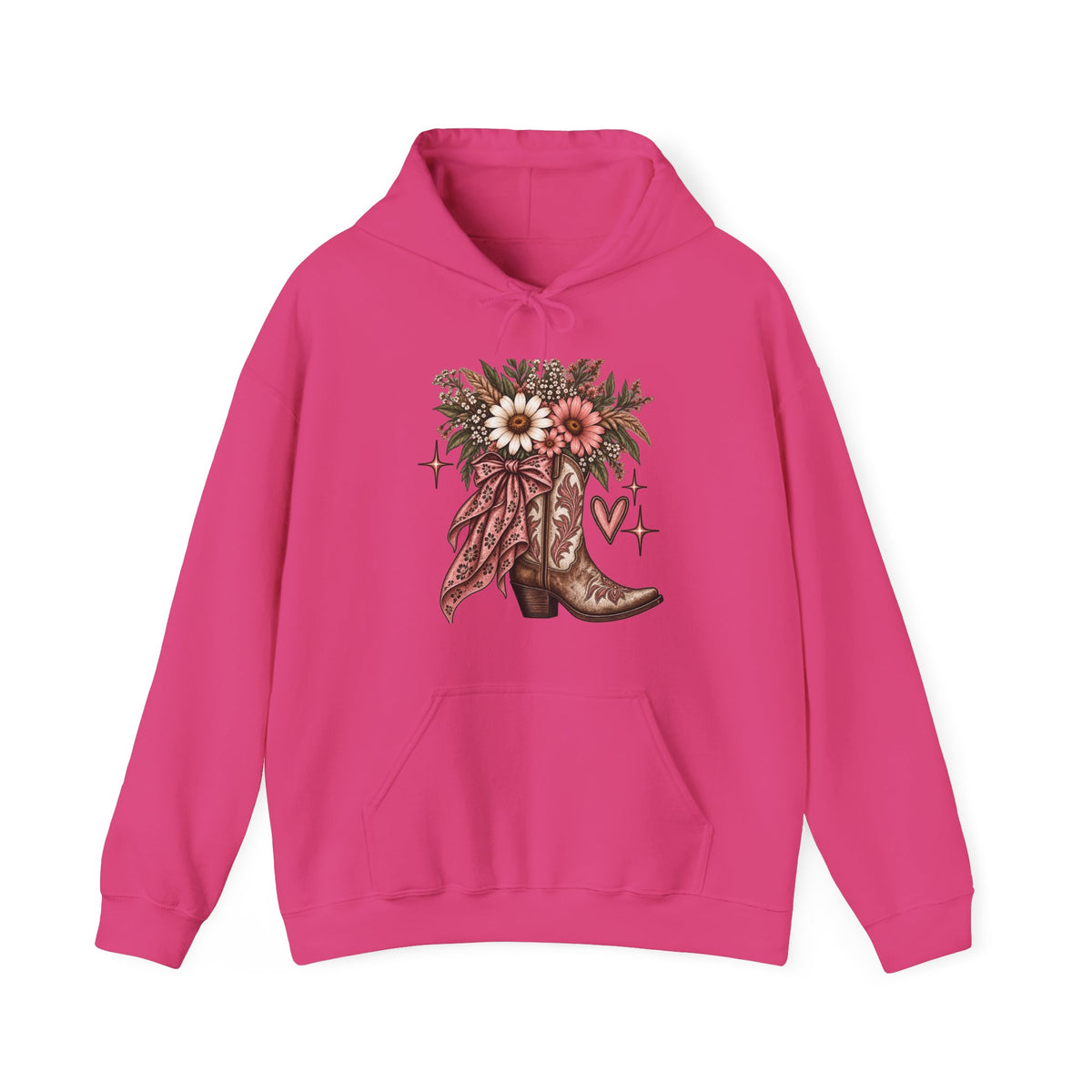 Wildflower Cowgirl Western Sweatshirt | Floral Cowboy Boot Crew