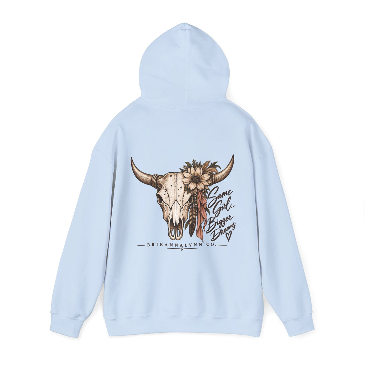Same Girl Bigger Dreams Western Hoodie | Cow Print Cowgirl Sweatshirt