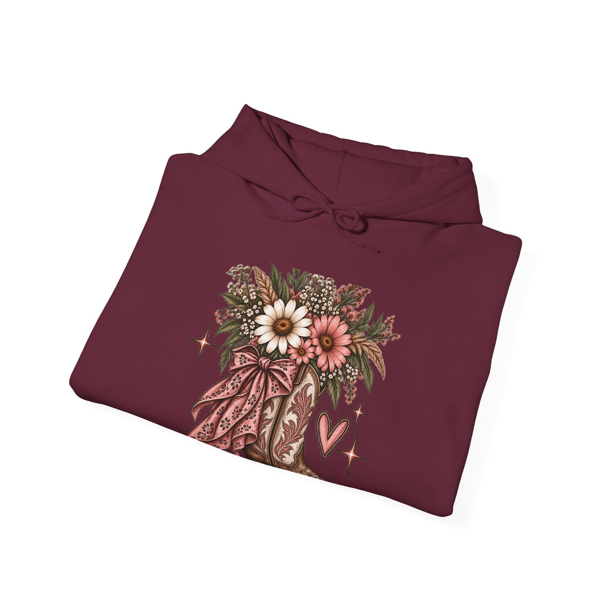 Wildflower Cowgirl Western Sweatshirt | Floral Cowboy Boot Crew