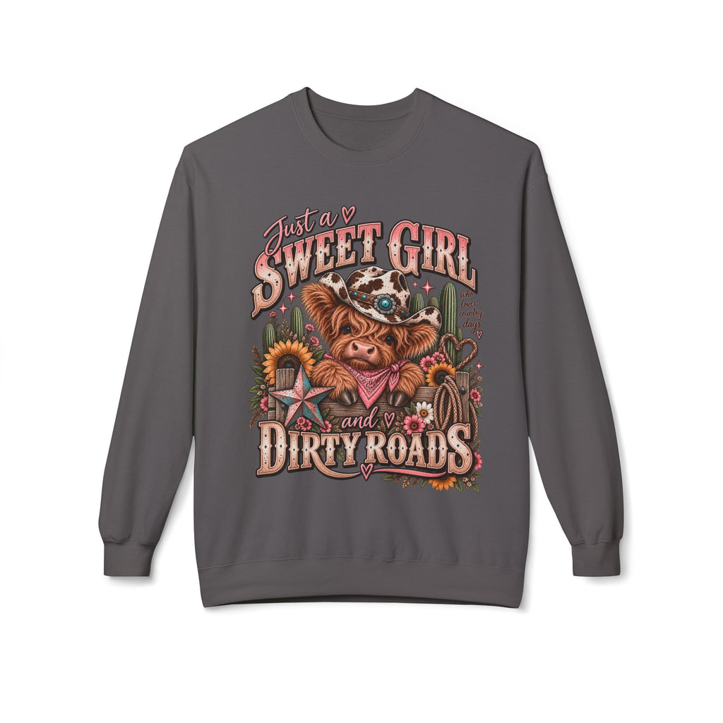 🤎 Just a Sweet Girl & a Few Dirty Roads — Crewneck