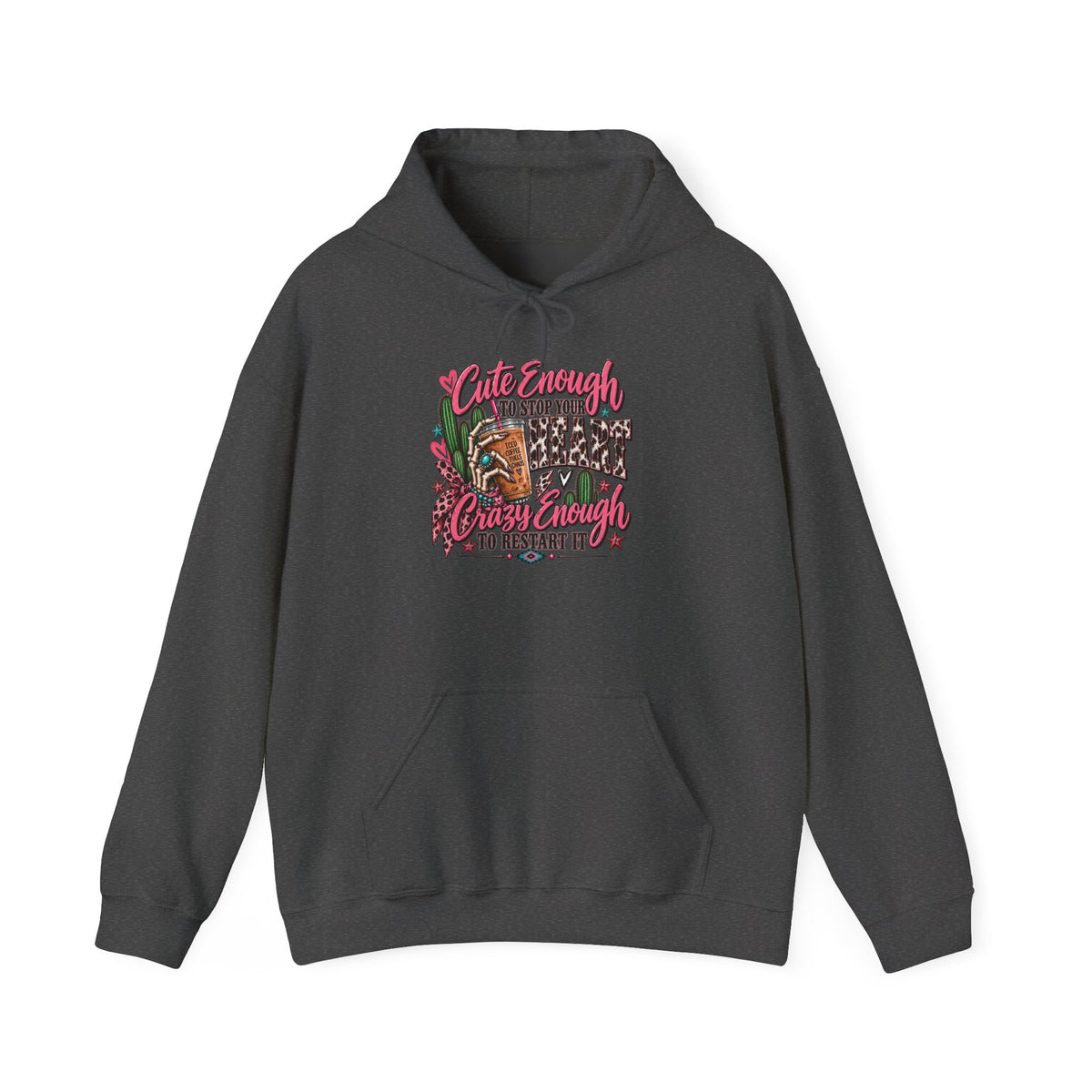 ☕ Cute Enough to Stop Your Heart — Hoodie