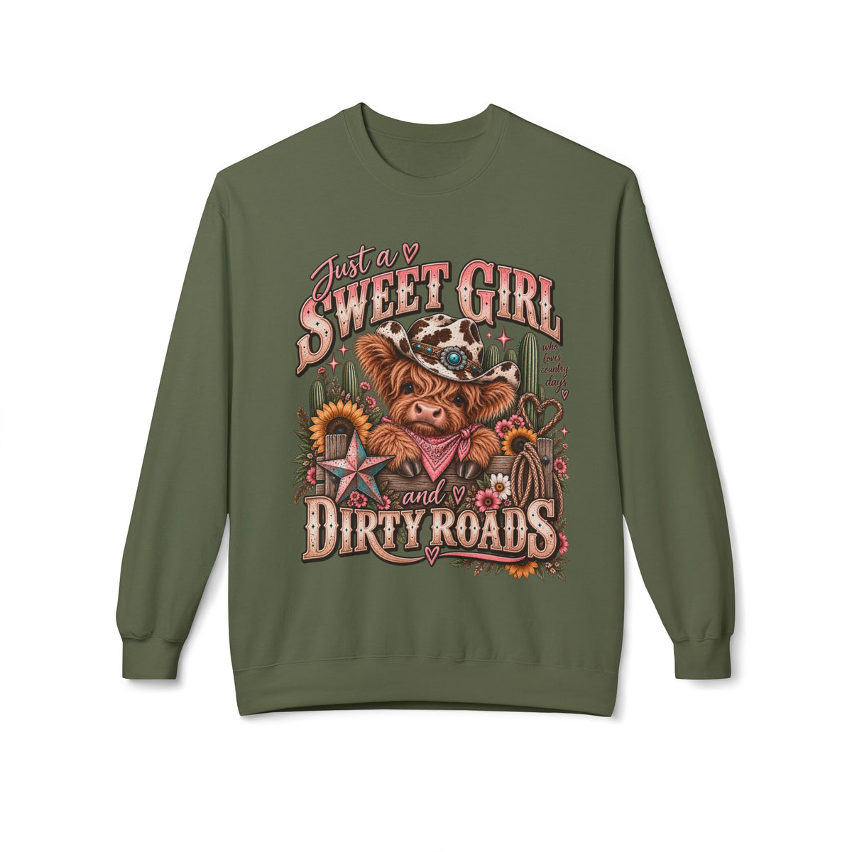 🤎 Just a Sweet Girl & a Few Dirty Roads — Crewneck