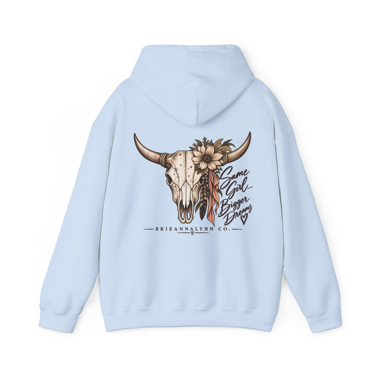 Same Girl Bigger Dreams Western Hoodie | Cow Print Cowgirl Sweatshirt