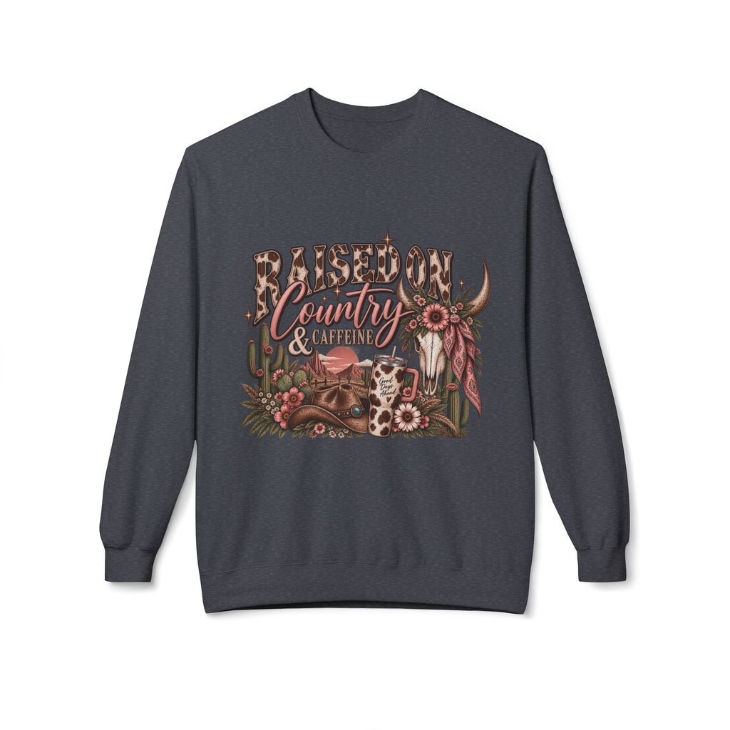🤎 Raised on Country & Caffeine — Western Crewneck

Raised on country & caffeine. 🤠☕🤎