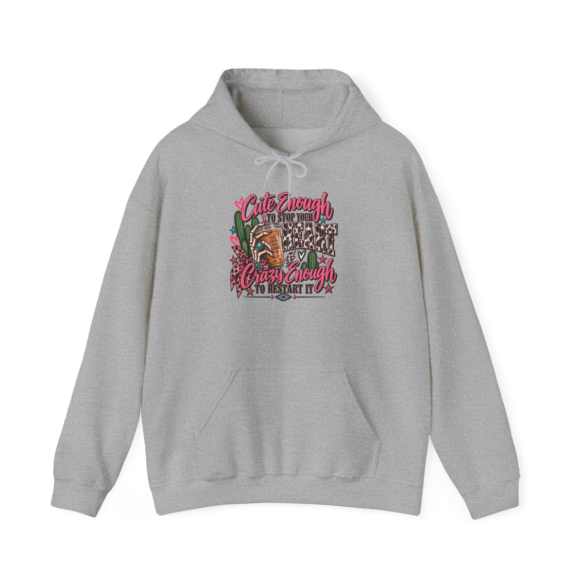 ☕ Cute Enough to Stop Your Heart — Hoodie