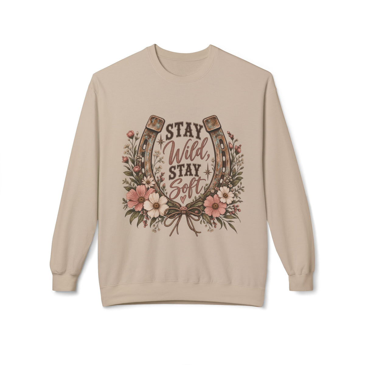 🤎 Stay Wild, Stay Soft — Western Crewneck

Stay wild. Stay soft. 🤎🌸