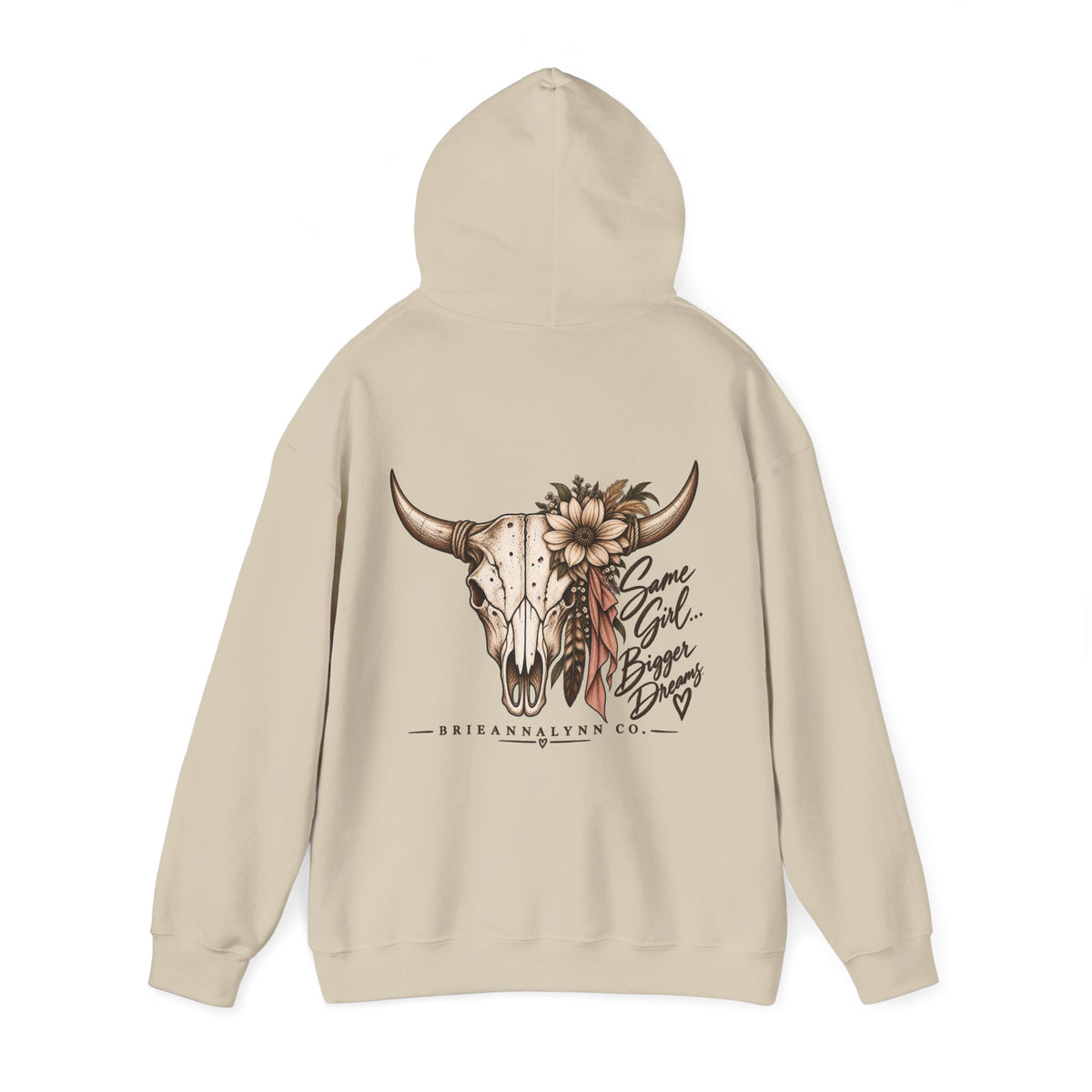 Same Girl Bigger Dreams Western Hoodie | Cow Print Cowgirl Sweatshirt