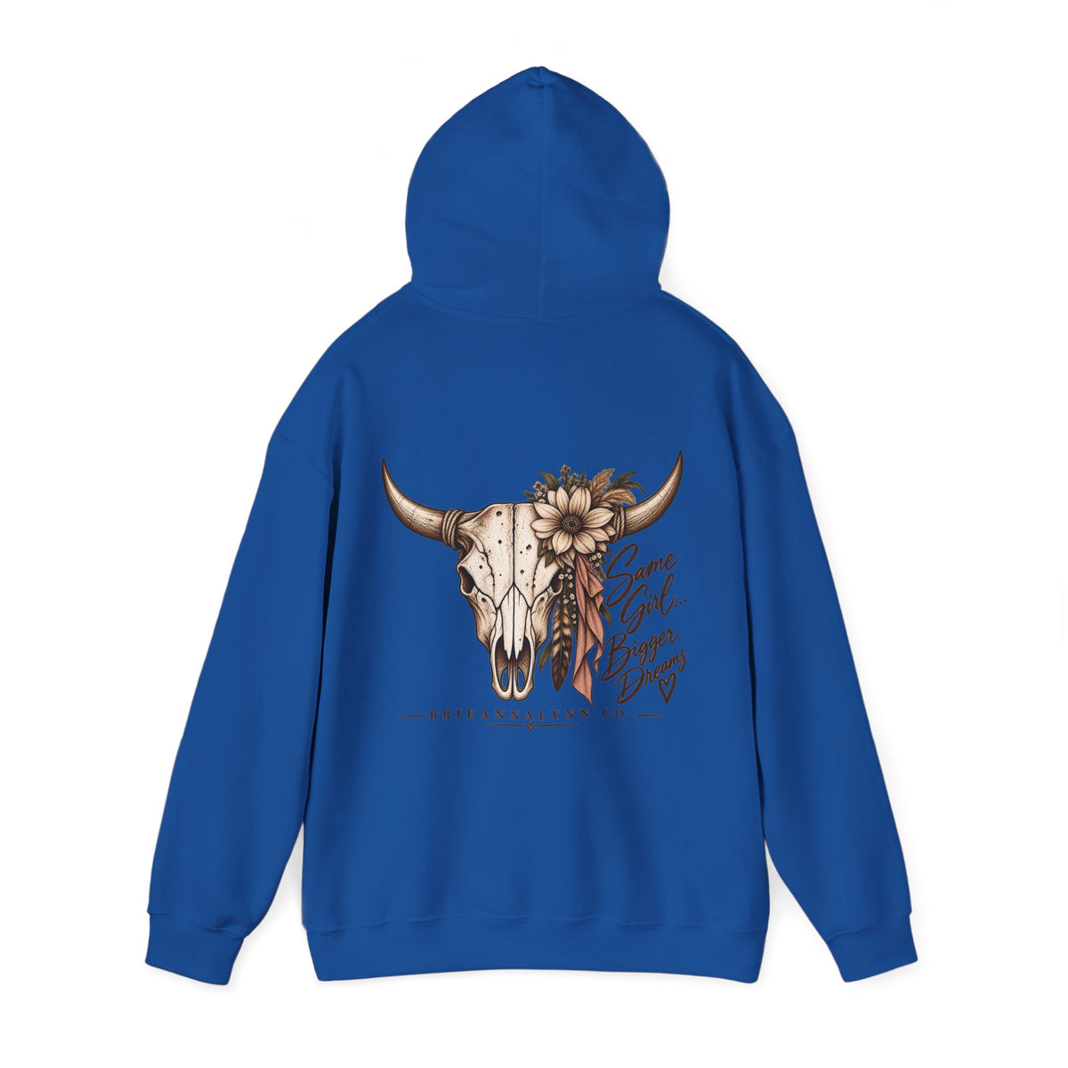 Same Girl Bigger Dreams Western Hoodie | Cow Print Cowgirl Sweatshirt