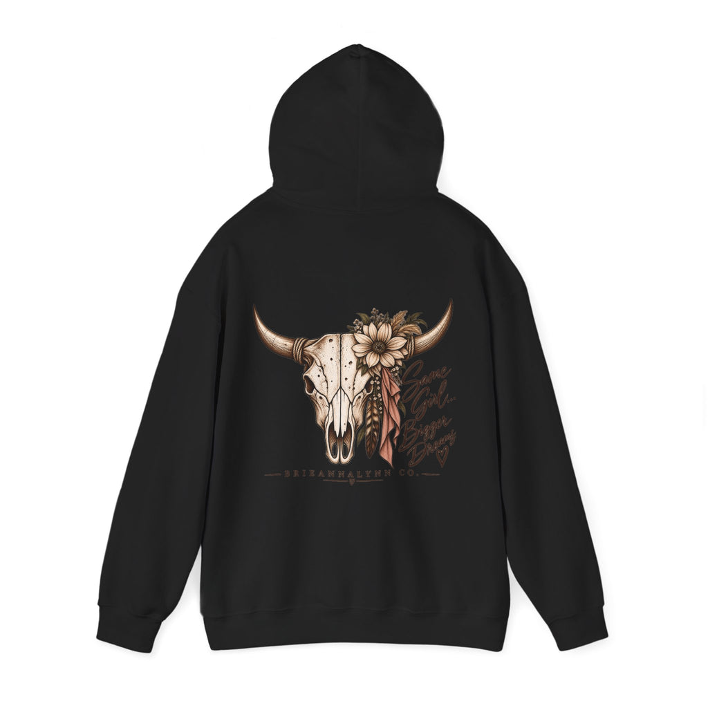 Same Girl Bigger Dreams Western Hoodie | Cow Print Cowgirl Sweatshirt