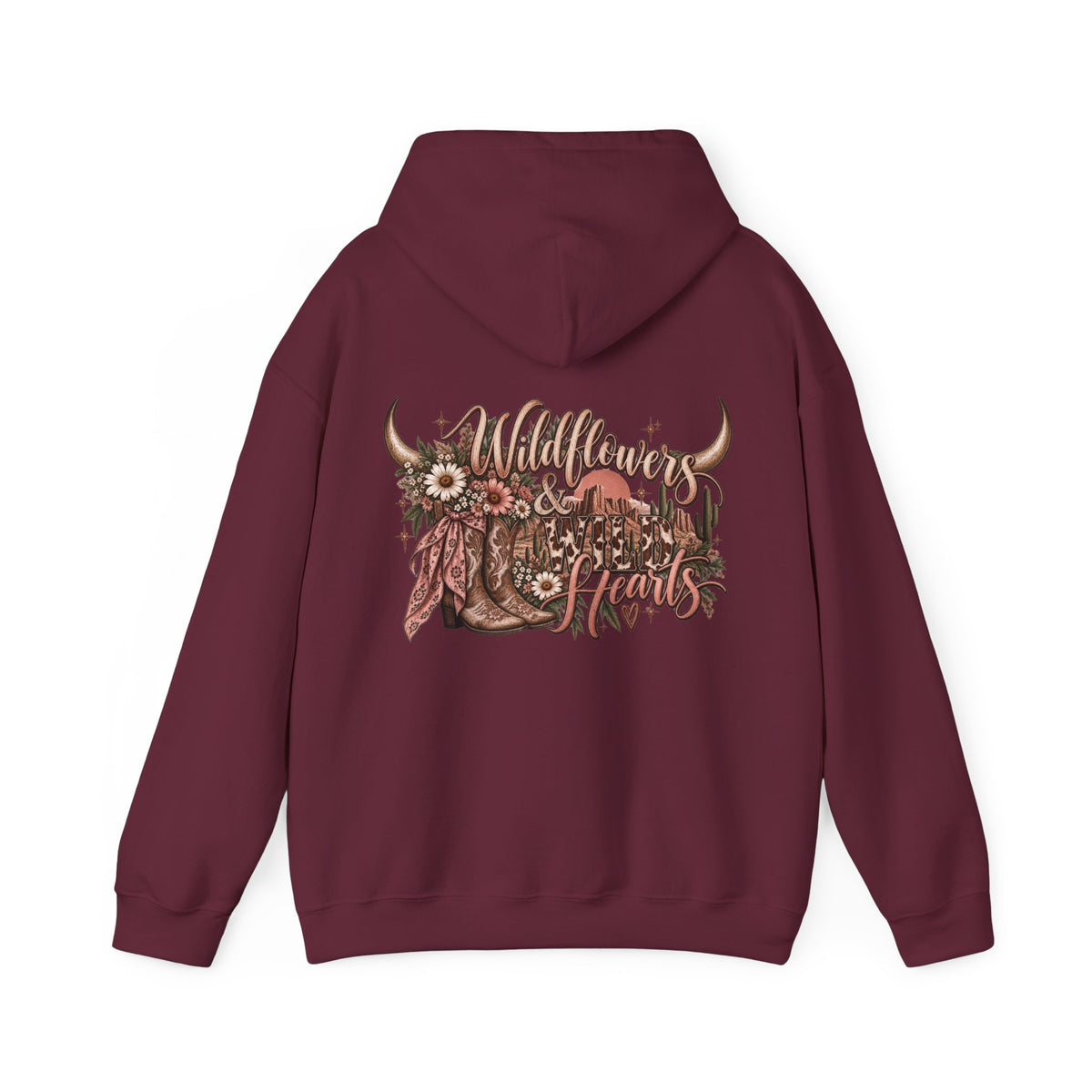 Wildflower Cowgirl Western Sweatshirt | Floral Cowboy Boot Crew