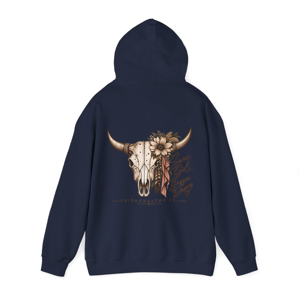 Same Girl Bigger Dreams Western Hoodie | Cow Print Cowgirl Sweatshirt