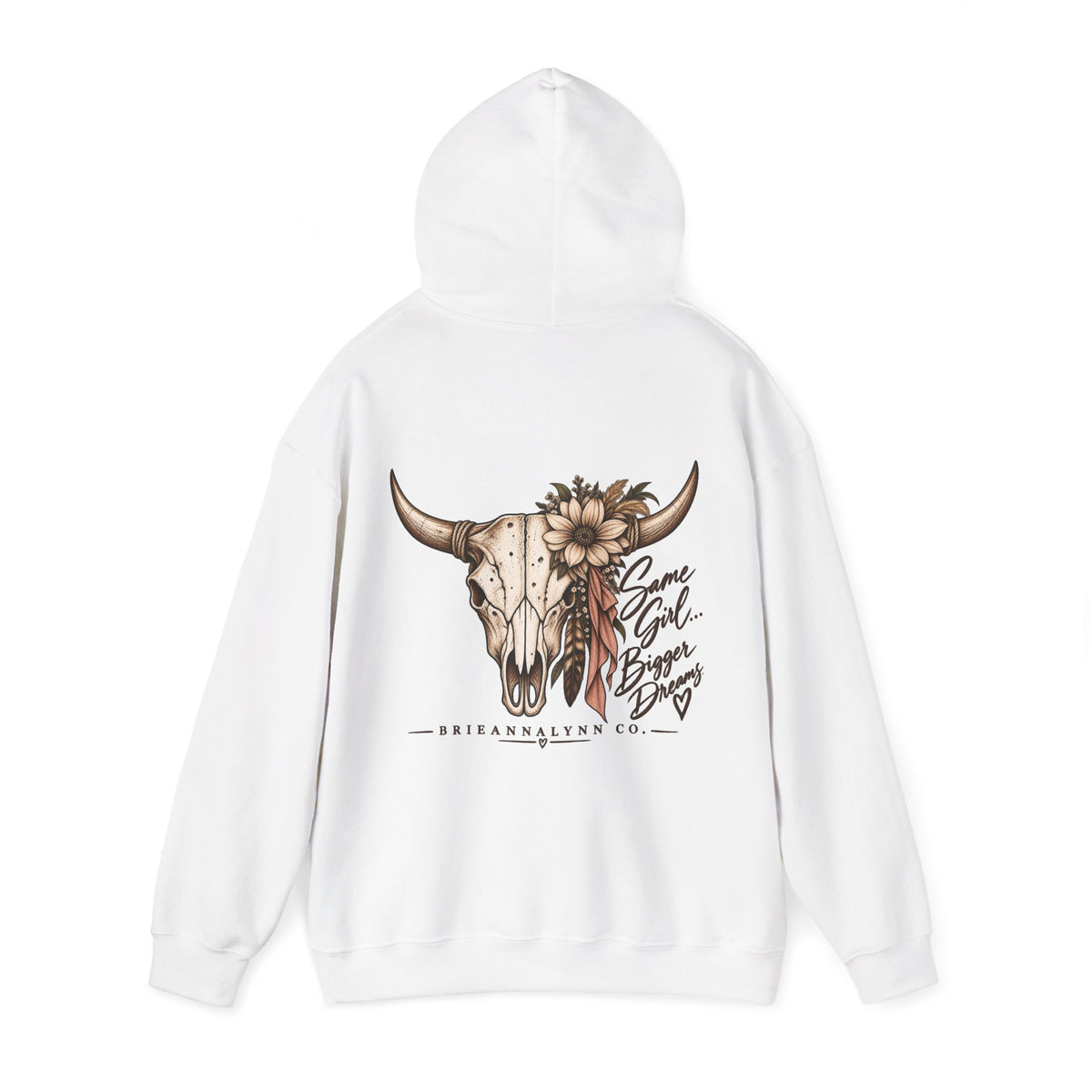 Same Girl Bigger Dreams Western Hoodie | Cow Print Cowgirl Sweatshirt