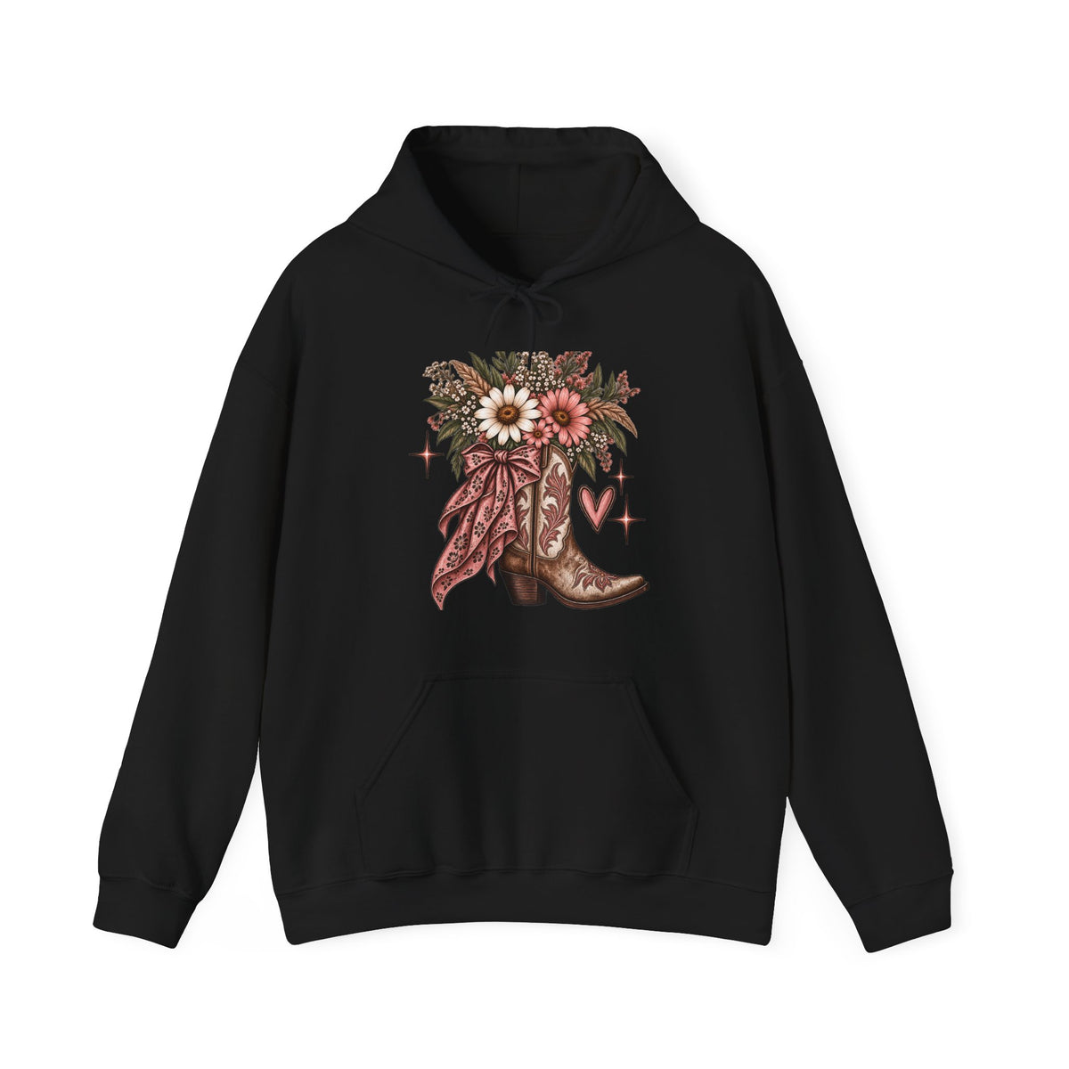 Wildflower Cowgirl Western Sweatshirt | Floral Cowboy Boot Crew