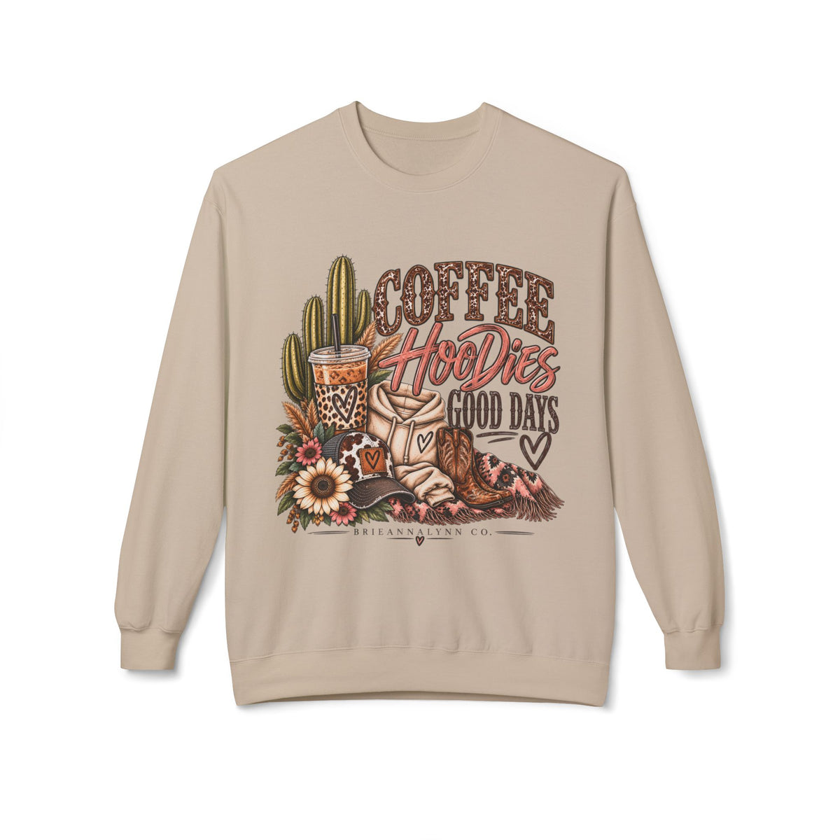 Coffee, HooDieS & Good Days Crewneck Sweatshirt
