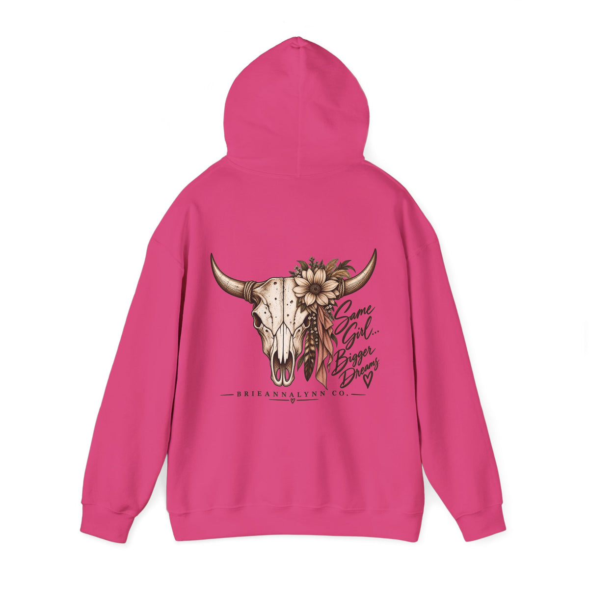 Same Girl Bigger Dreams Western Hoodie | Cow Print Cowgirl Sweatshirt