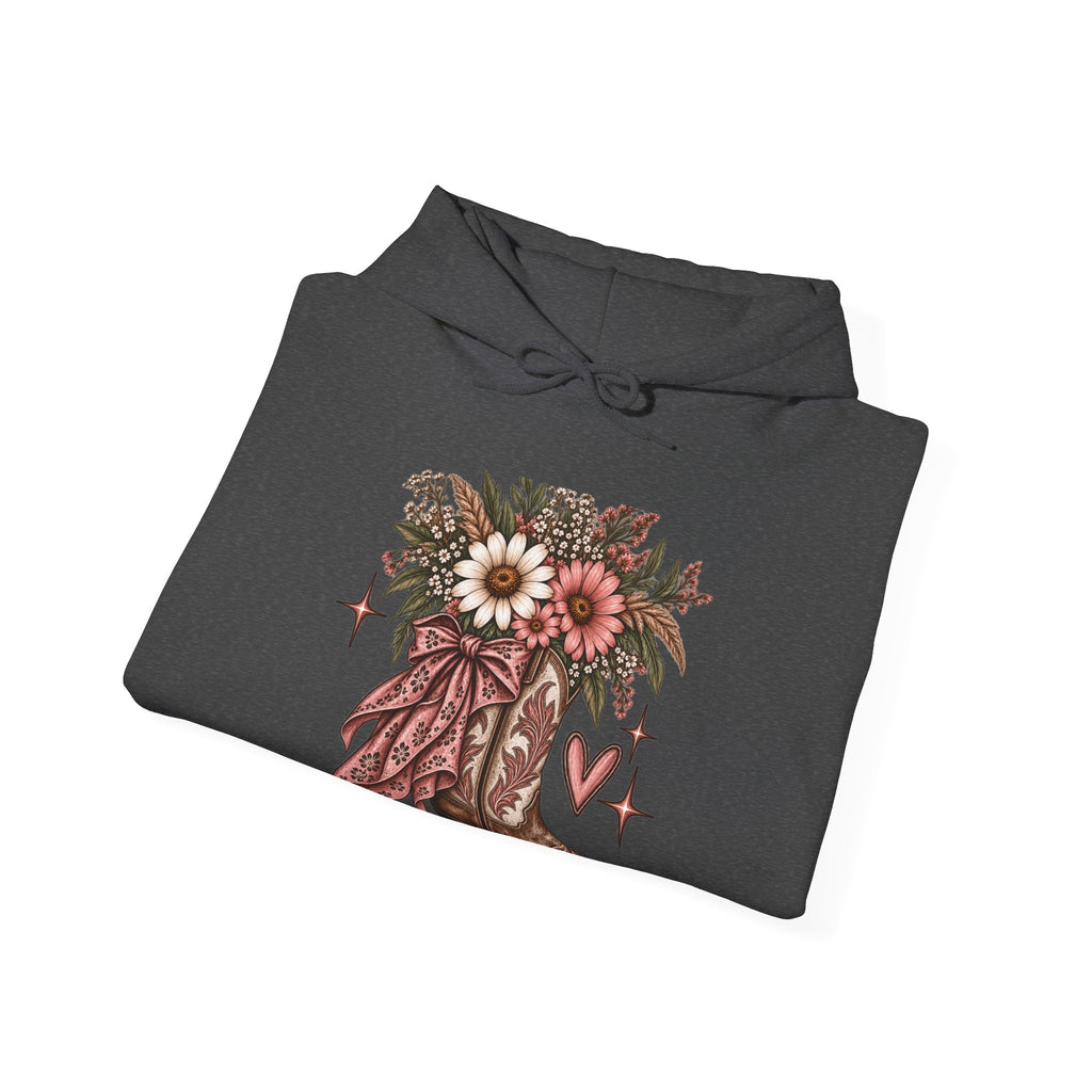 Wildflower Cowgirl Western Sweatshirt | Floral Cowboy Boot Crew