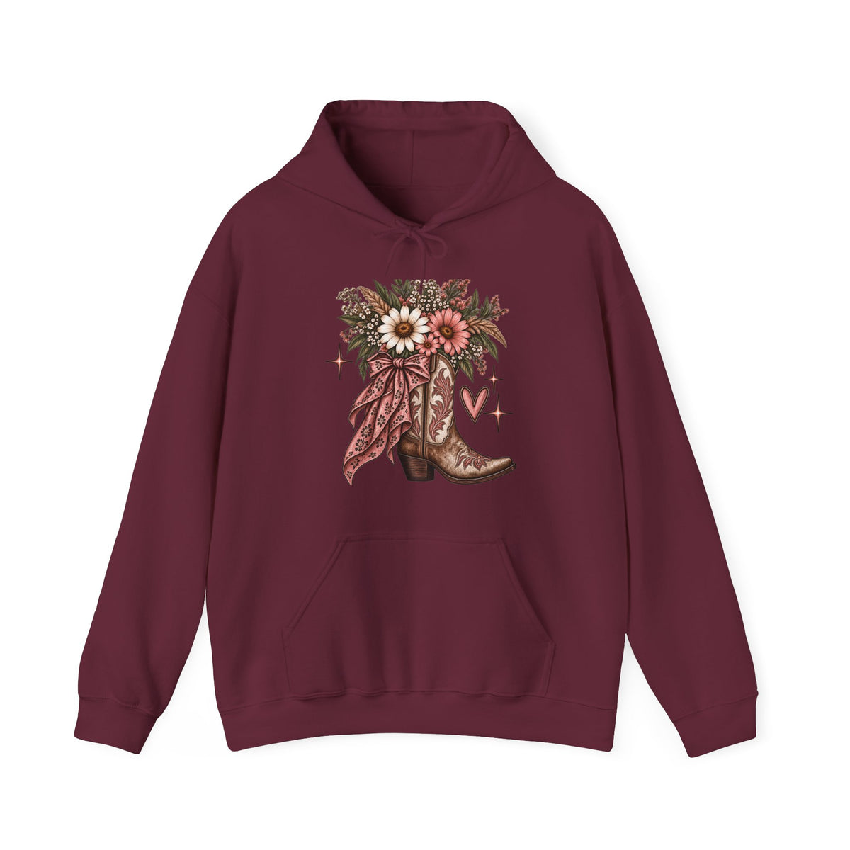 Wildflower Cowgirl Western Sweatshirt | Floral Cowboy Boot Crew