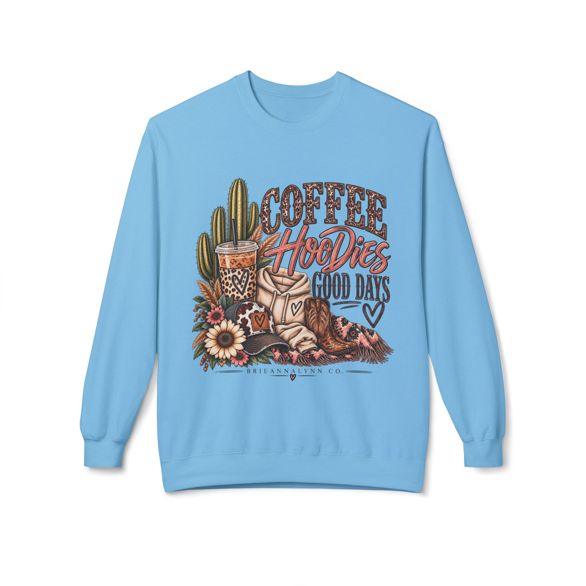 Coffee, HooDieS & Good Days Crewneck Sweatshirt