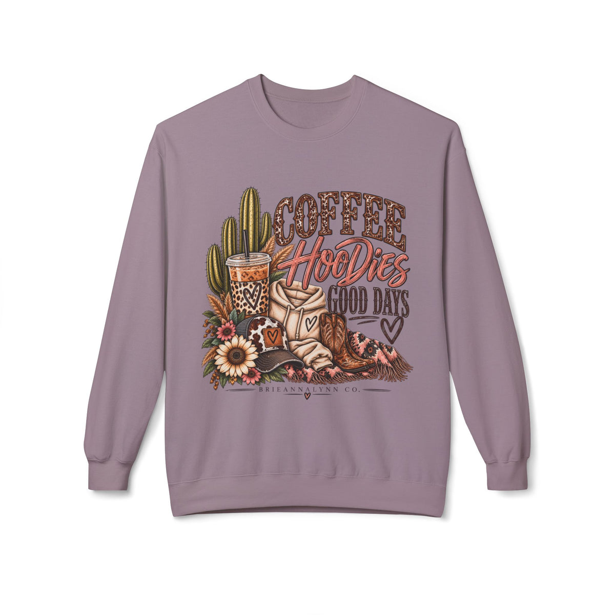 Coffee, HooDieS & Good Days Crewneck Sweatshirt
