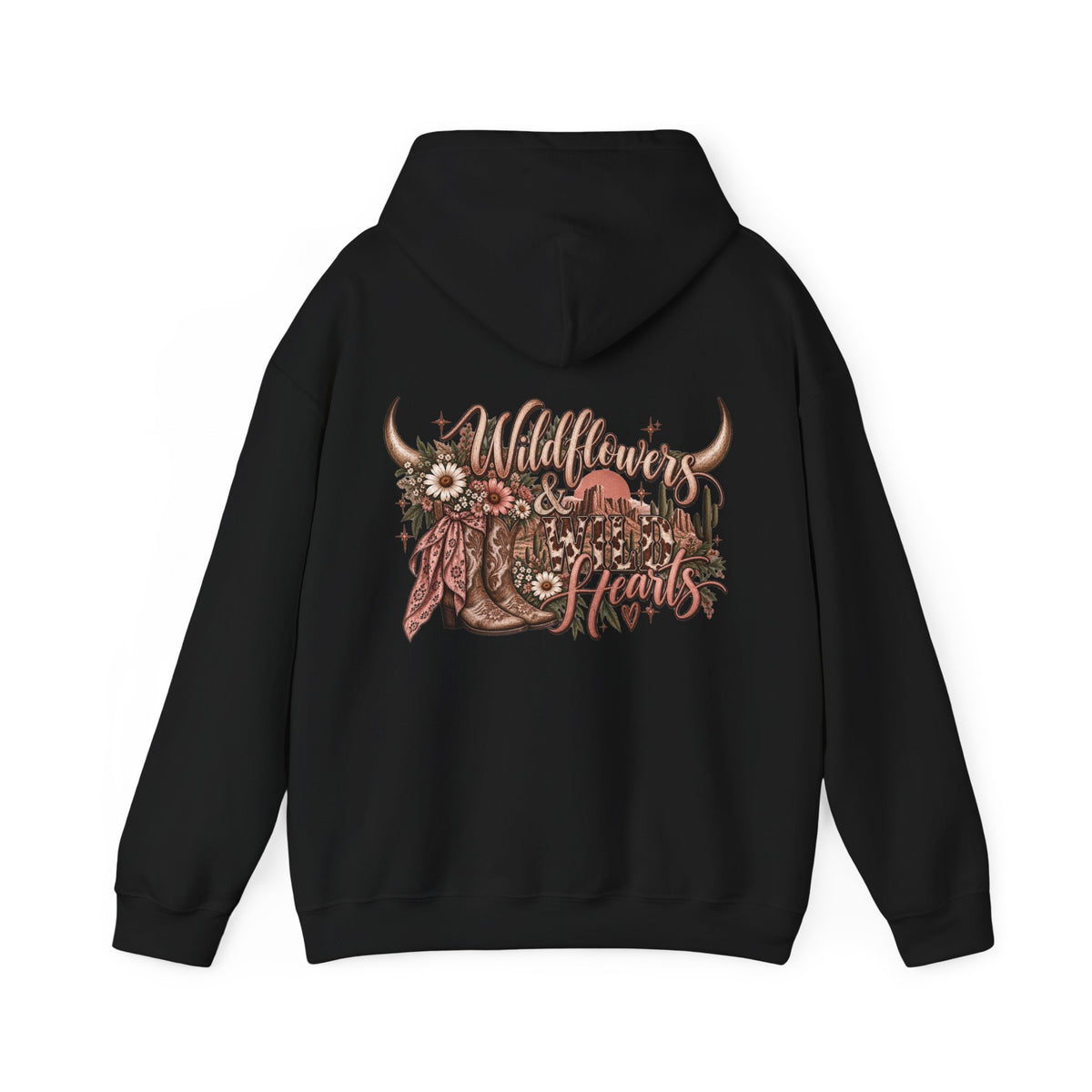 Wildflower Cowgirl Western Sweatshirt | Floral Cowboy Boot Crew