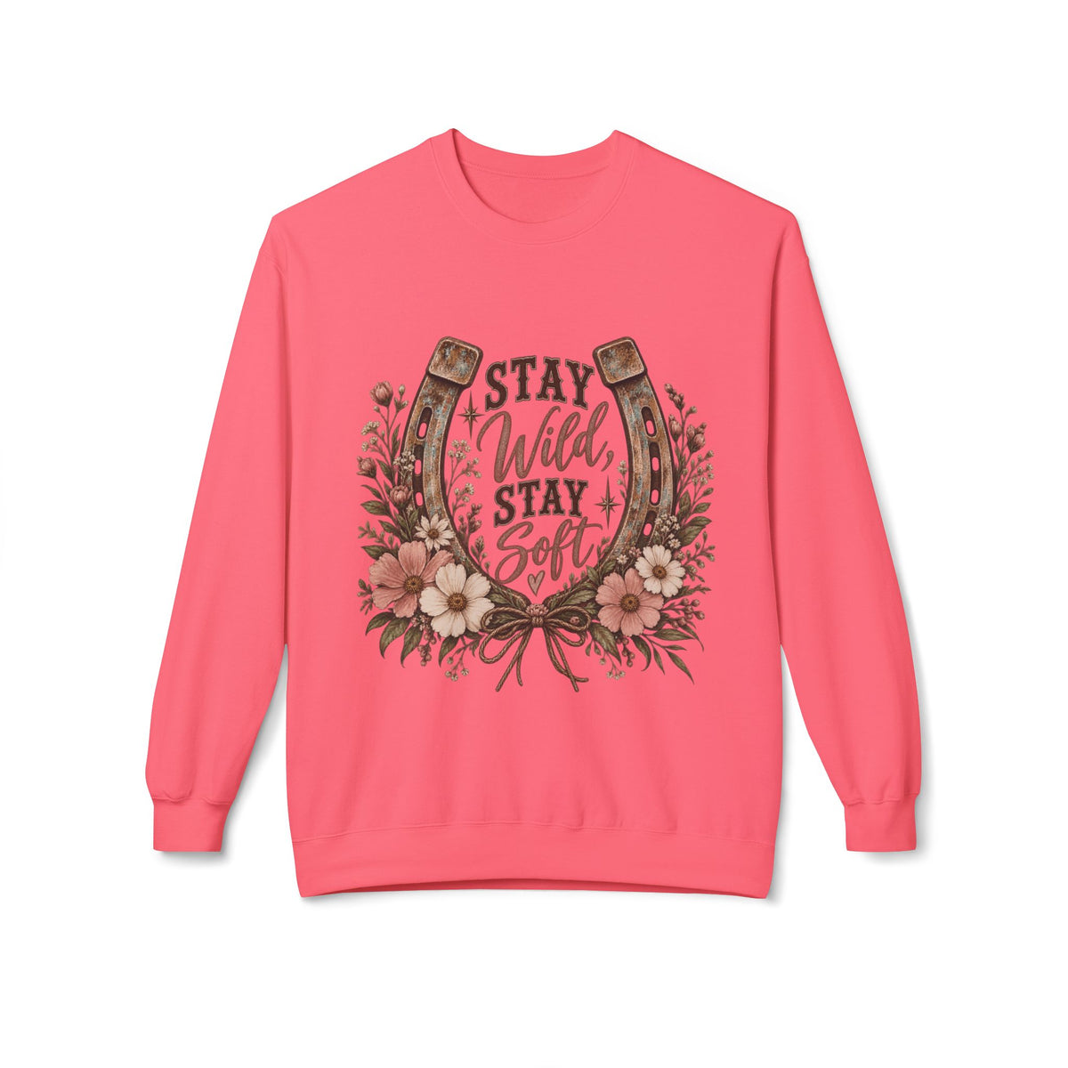🤎 Stay Wild, Stay Soft — Western Crewneck

Stay wild. Stay soft. 🤎🌸