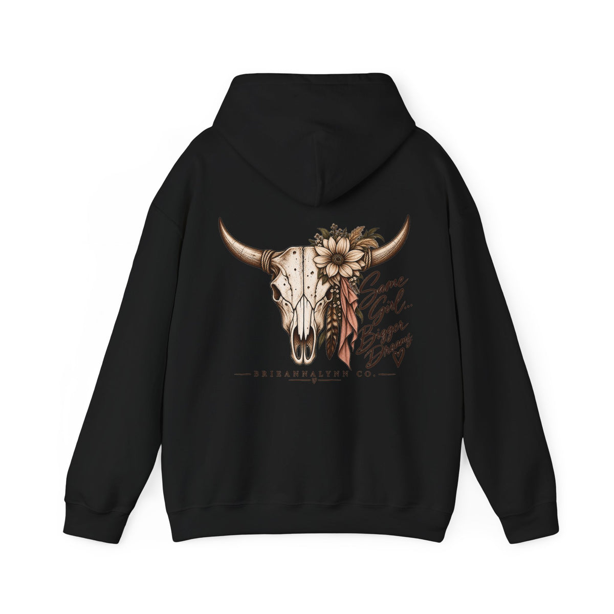 Same Girl Bigger Dreams Western Hoodie | Cow Print Cowgirl Sweatshirt