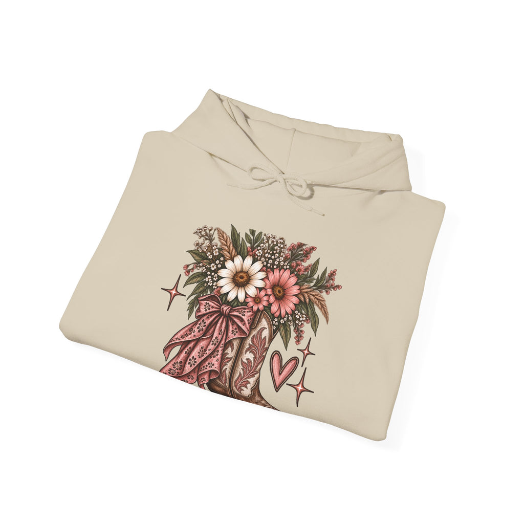 Wildflower Cowgirl Western Sweatshirt | Floral Cowboy Boot Crew