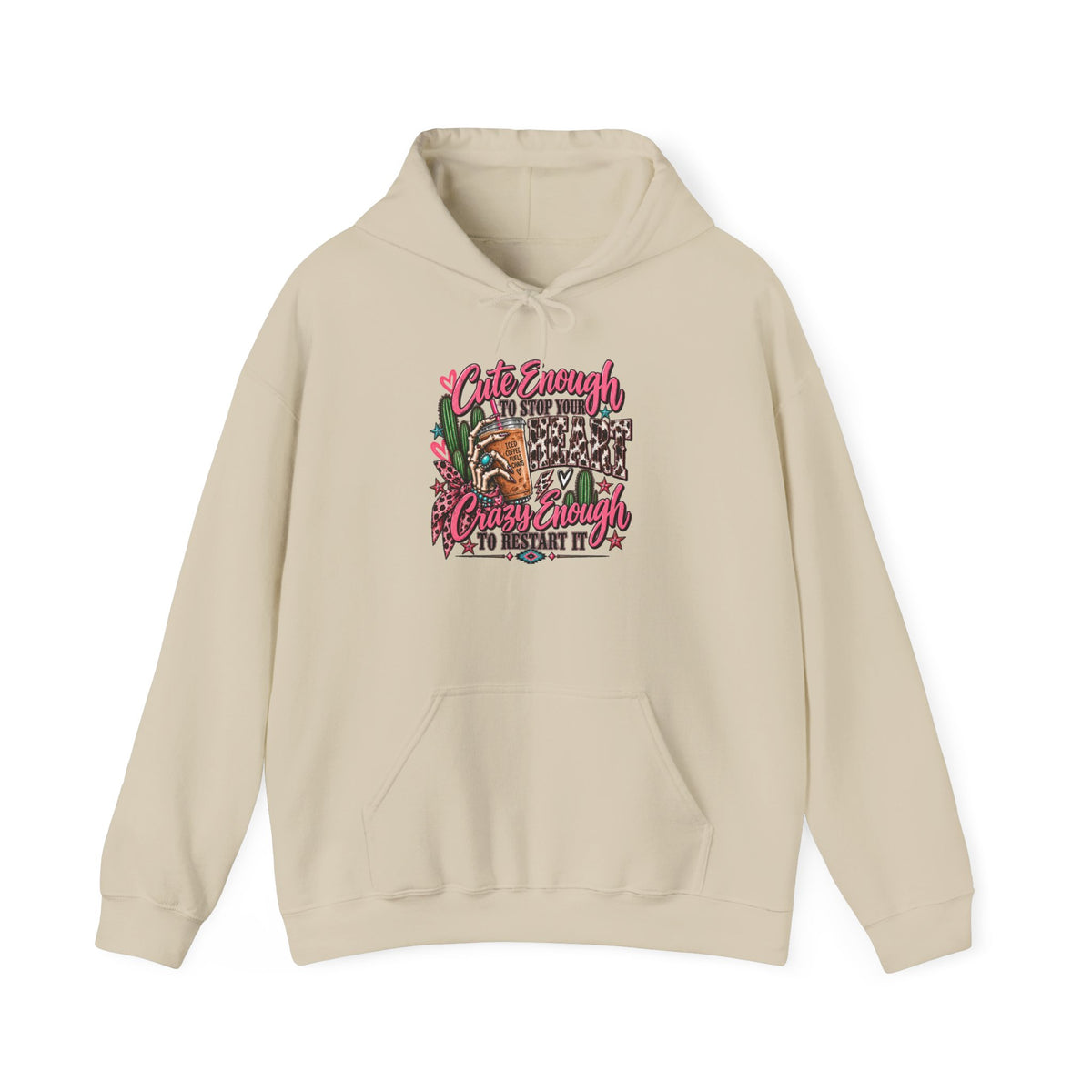 ☕ Cute Enough to Stop Your Heart — Hoodie