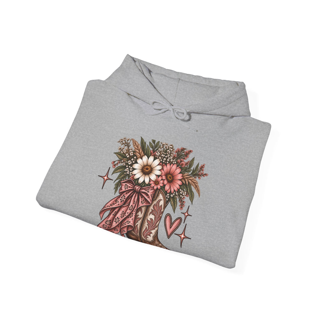 Wildflower Cowgirl Western Sweatshirt | Floral Cowboy Boot Crew