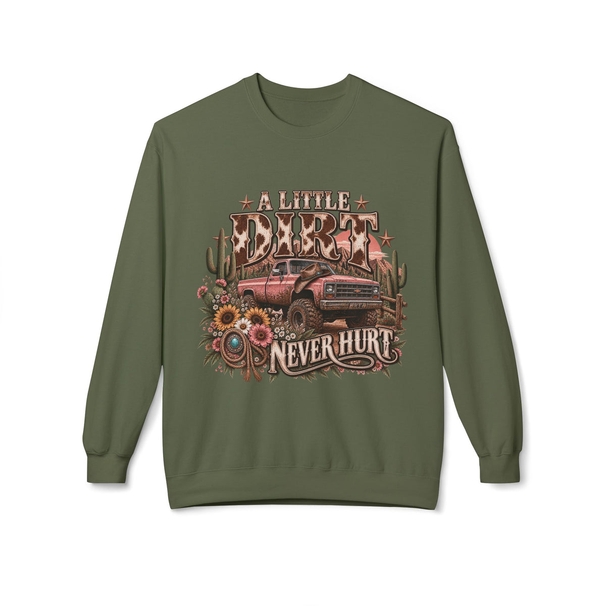 🤎 A Little Dirt Never Hurt — Vintage Pickup Crewneck