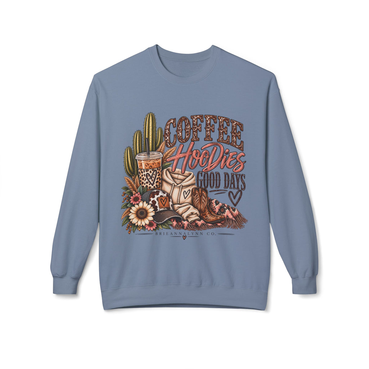 Coffee, HooDieS & Good Days Crewneck Sweatshirt