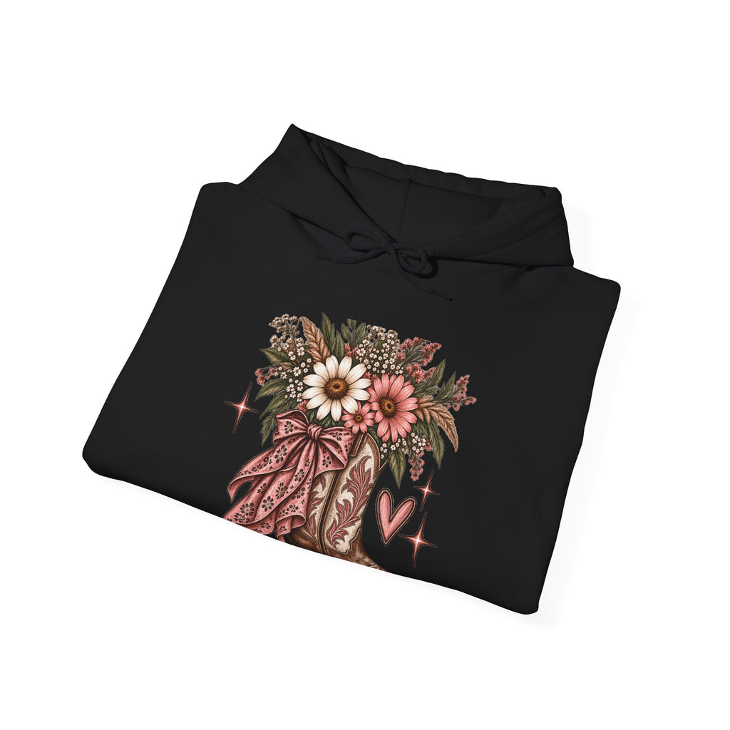 Wildflower Cowgirl Western Sweatshirt | Floral Cowboy Boot Crew