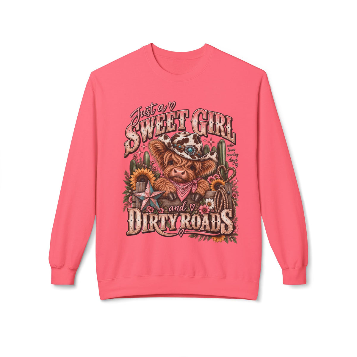 🤎 Just a Sweet Girl & a Few Dirty Roads — Crewneck