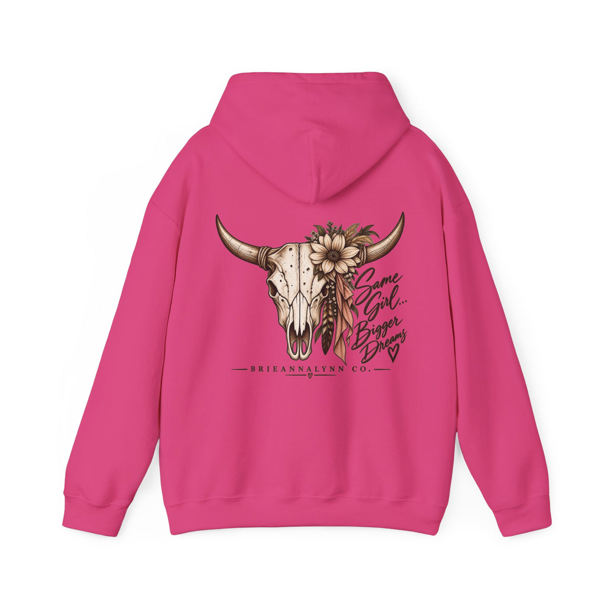 Same Girl Bigger Dreams Western Hoodie | Cow Print Cowgirl Sweatshirt