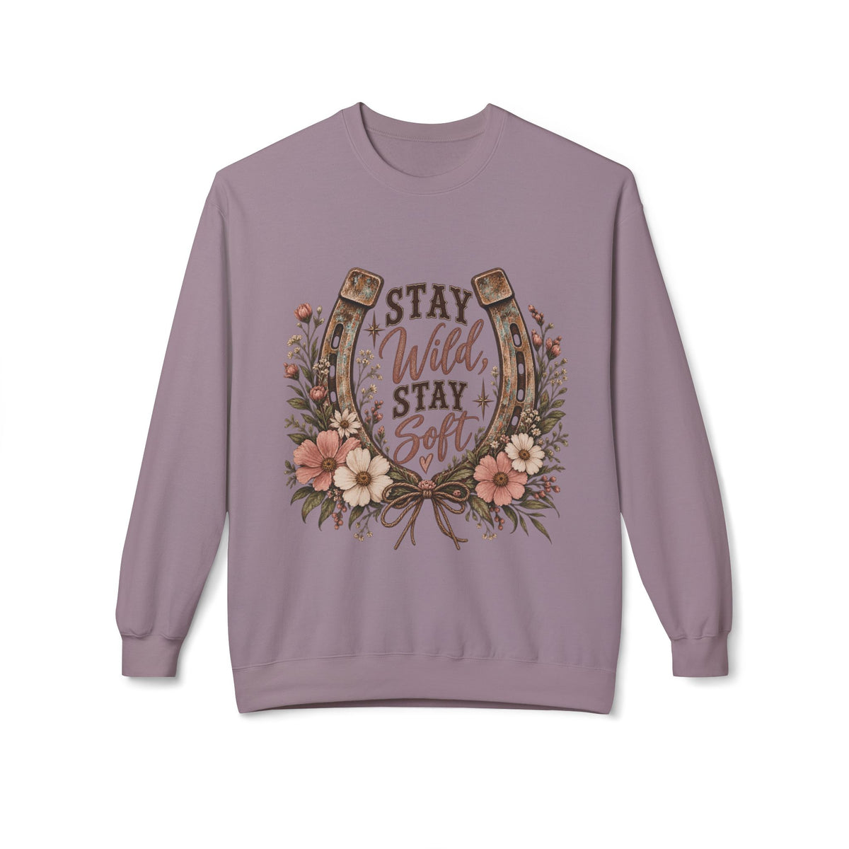 🤎 Stay Wild, Stay Soft — Western Crewneck

Stay wild. Stay soft. 🤎🌸