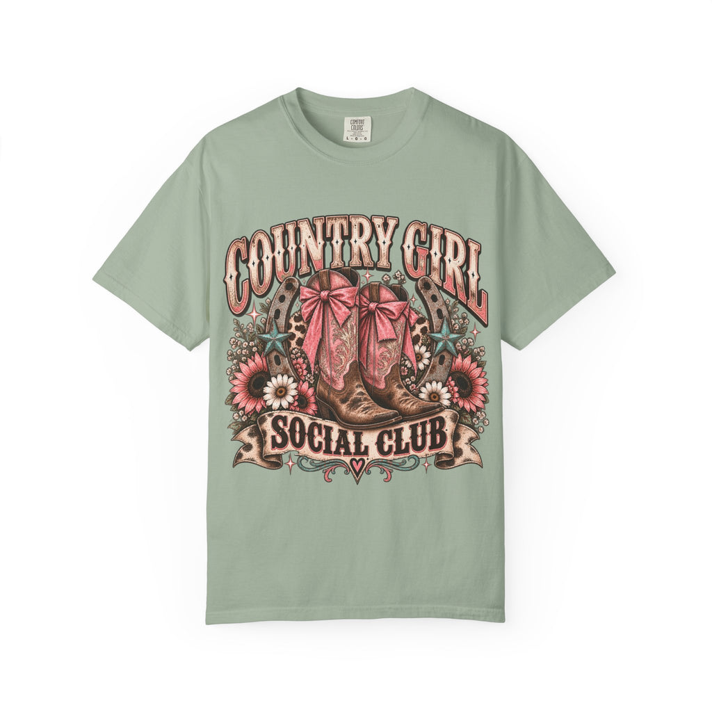 🎀 Country Girl Social Club — Western T-Shirt

Welcome to the Country Girl Social Club. 🤠🎀🤎