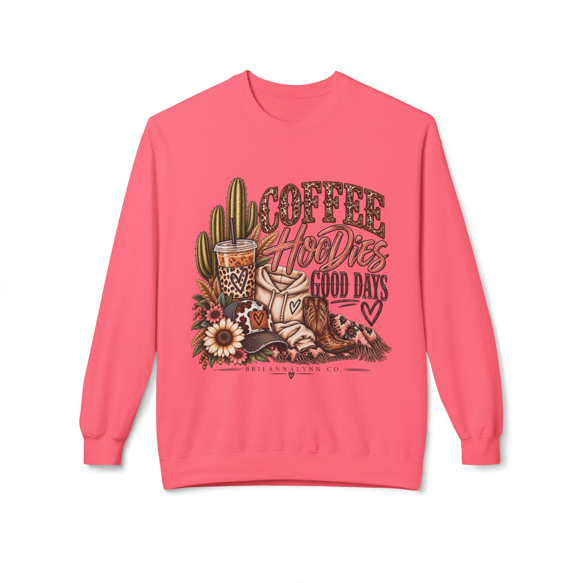 Coffee, HooDieS & Good Days Crewneck Sweatshirt