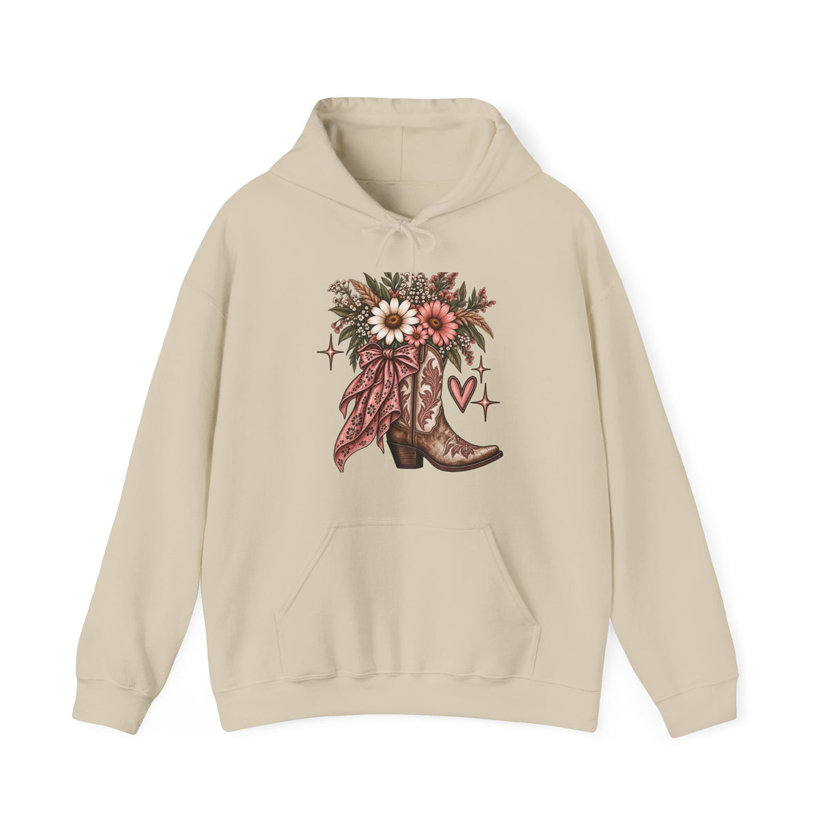 Wildflower Cowgirl Western Sweatshirt | Floral Cowboy Boot Crew