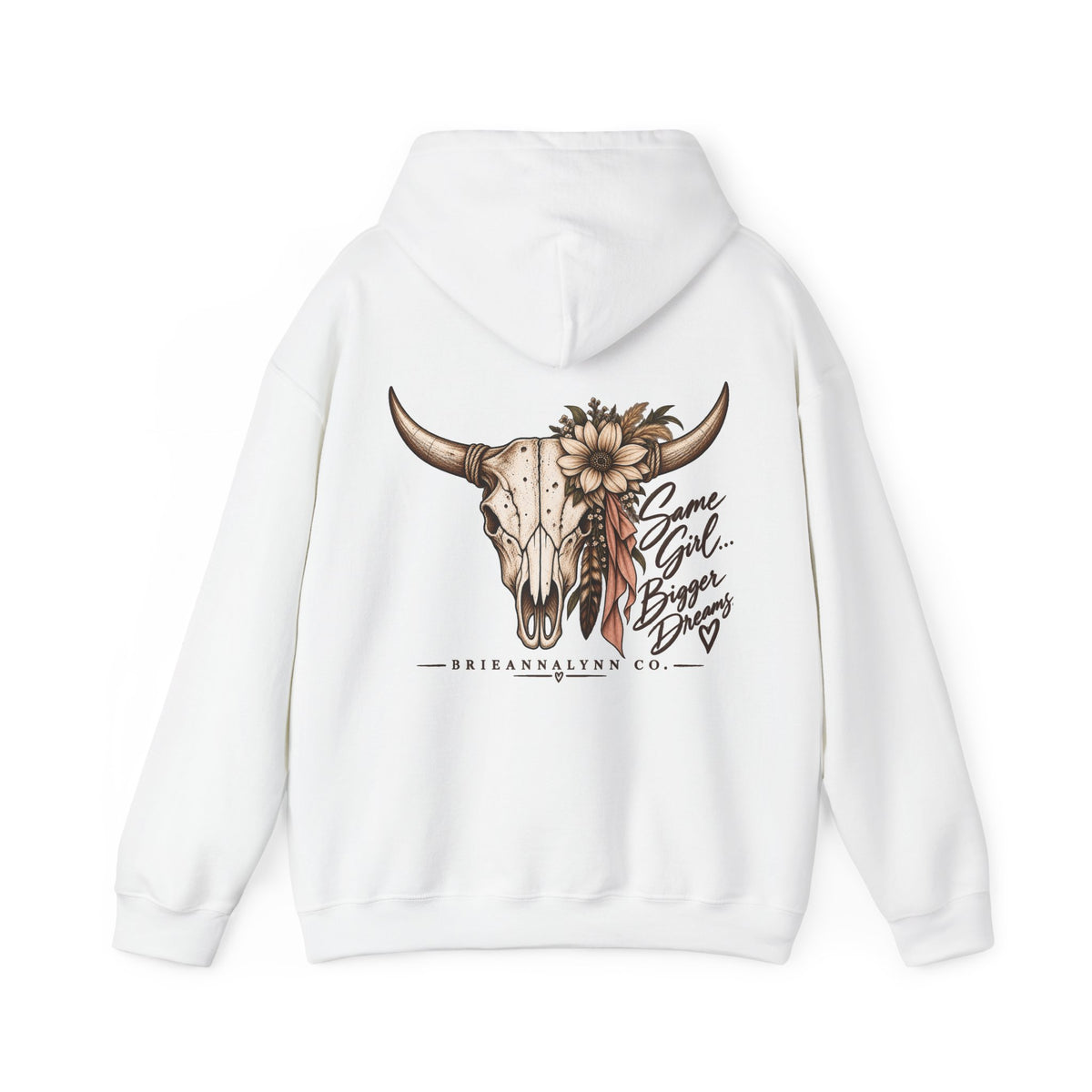 Same Girl Bigger Dreams Western Hoodie | Cow Print Cowgirl Sweatshirt