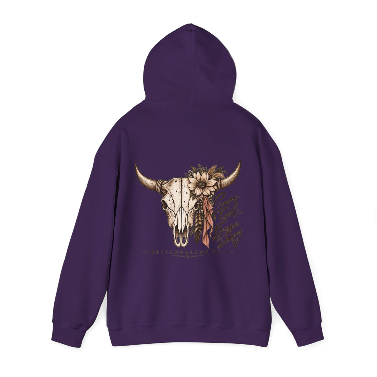 Same Girl Bigger Dreams Western Hoodie | Cow Print Cowgirl Sweatshirt