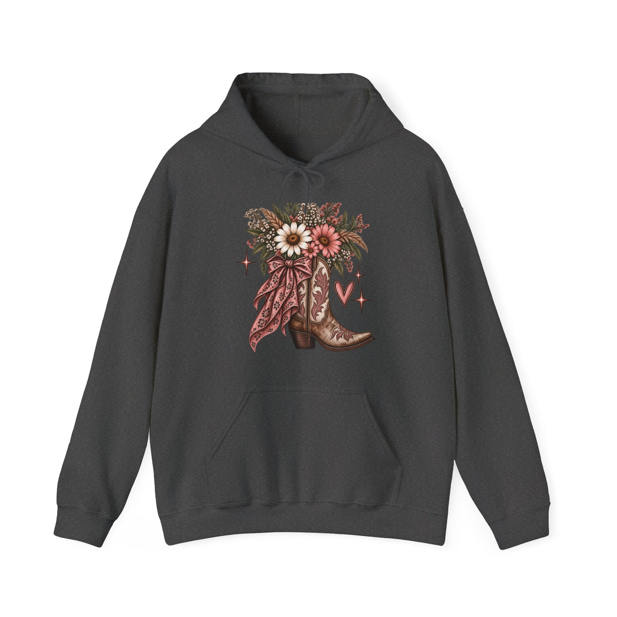 Wildflower Cowgirl Western Sweatshirt | Floral Cowboy Boot Crew