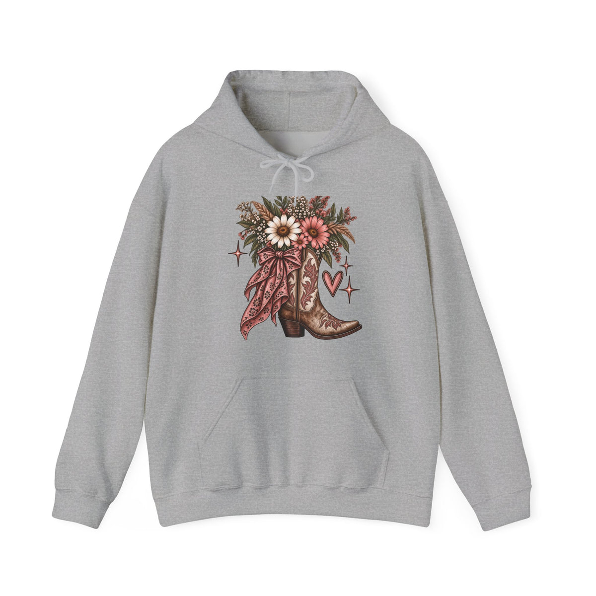 Wildflower Cowgirl Western Sweatshirt | Floral Cowboy Boot Crew